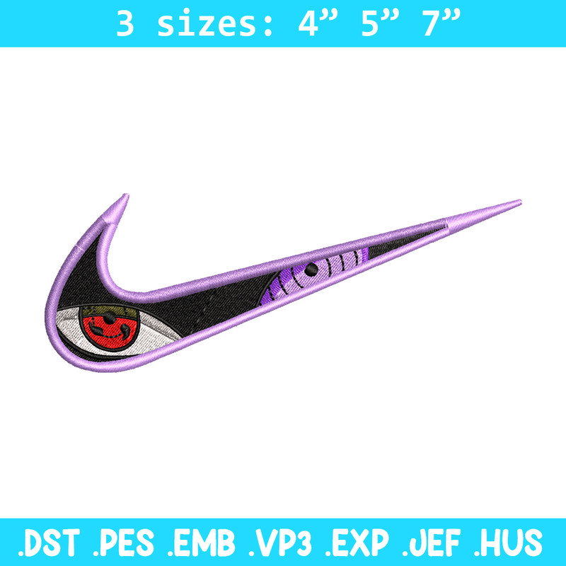 Sharingan Nike embroidery design, Naruto embroidery, Nike design, anime design, anime shirt, Digital download.jpg
