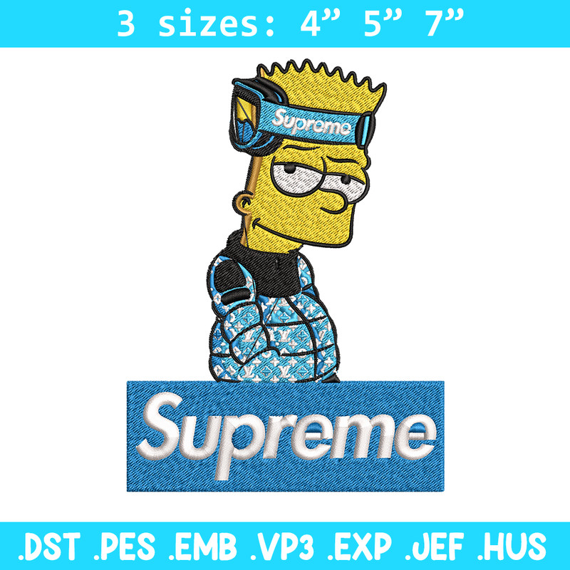 Simpson Supreme Embroidery design, Simpson Supreme Embroidery, cartoon design, Embroidery File, Instant download..jpg