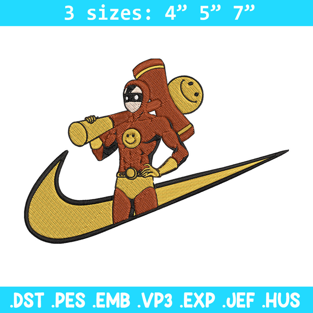 Smile Man Embroidery Design, One punch man Embroidery, Embroidery File, Nike Embroidery, Anime shirt,Digital download.jpg