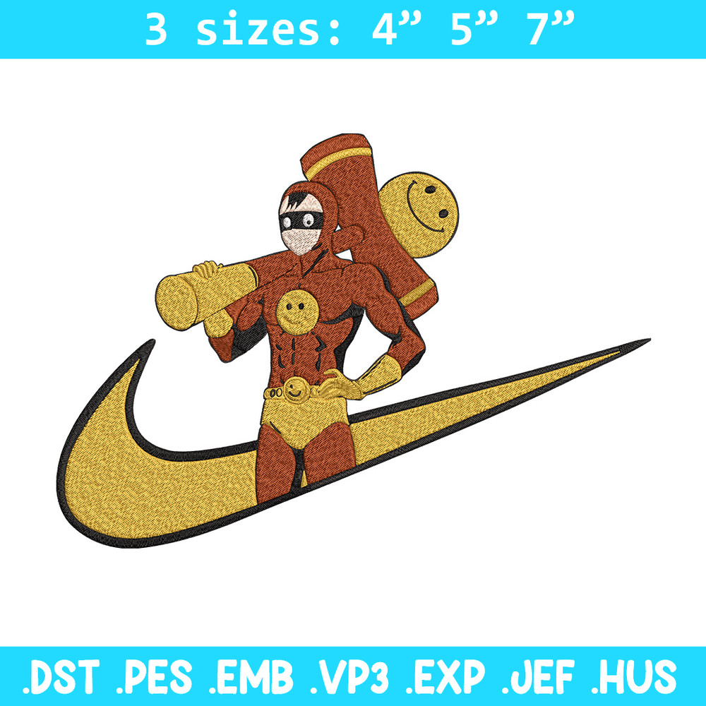 Smile Man nike Embroidery Design, One punch man Embroidery, Embroidery File,Nike Embroidery,Anime shirt,Digital download.jpg