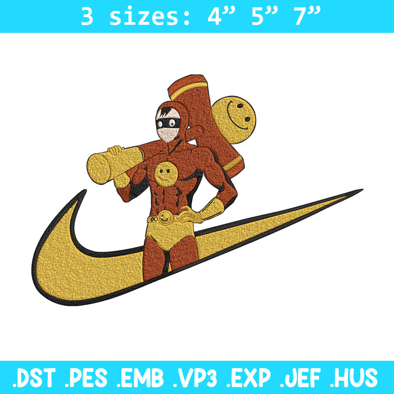 Smile Man nike Embroidery Design, One punch man Embroidery, Embroidery File,Nike Embroidery,Anime shirt,Digital download.jpg