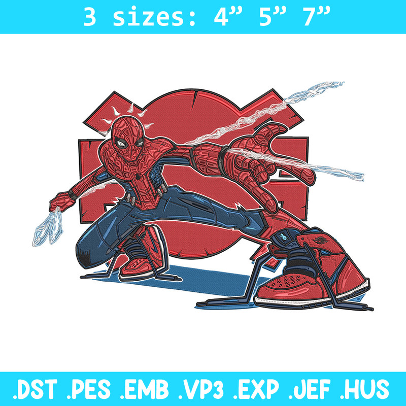 Spiderman poster Embroidery Design, Spiderman Embroidery, Embroidery File, Anime Embroidery,Anime shirt,Digital download.jpg