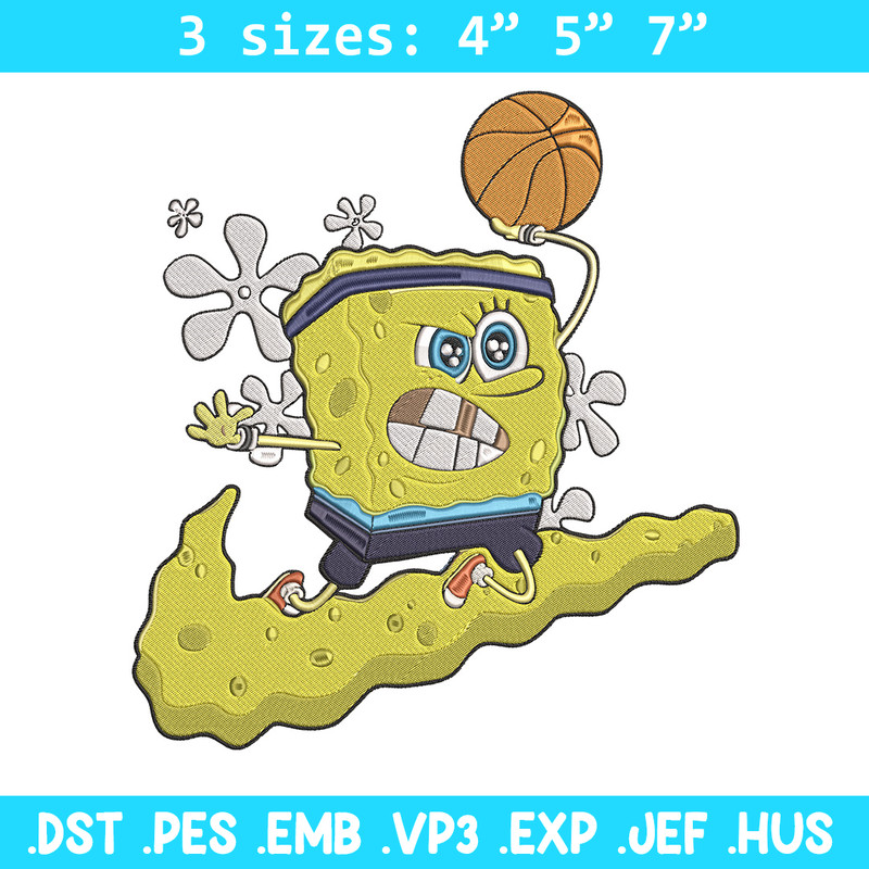 Spongebob nike Embroidery Design, Spongebob Embroidery, Embroidery File, Nike Embroidery, Anime shirt, Digital download.jpg