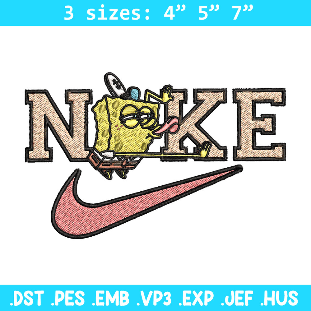 Spongebob x nike Embroidery Design, Nike Embroidery, Brand Embroidery, Embroidery File, Logo shirt, Digital download.jpg