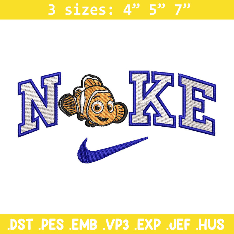 Nike fish cartoon embroidery design, Cartoon embroidery, Nike design, Embroidery shirt, Embroidery file,Digital download.jpg
