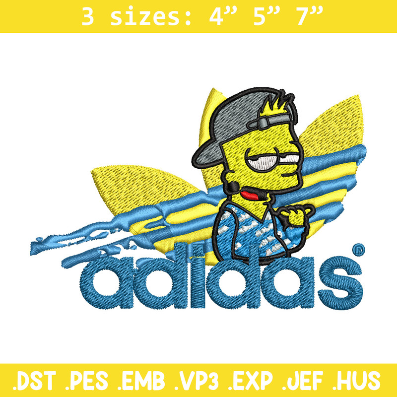 Bart bad boy adidas Embroidery Design,Adidas Embroidery, Brand Embroidery, Embroidery File, Logo shirt, Digital download.jpg