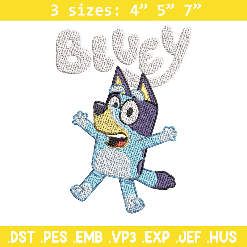Bluey Embroidery, Bluey Cartoon Embroidery, cartoon Embroidery, cartoon shirt, Embroidery File, Instant download..jpg