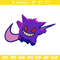 Gengar Nike embroidery design, Pokemon embroidery, nike design, anime design, anime shirt, Digital download.jpg