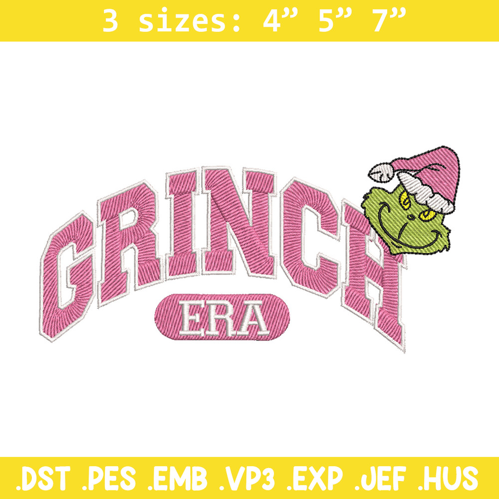 Grinch era embroidery design, Grinch embroidery, Chrismas design, Embroidery shirt, Embroidery file, Digital download.jpg
