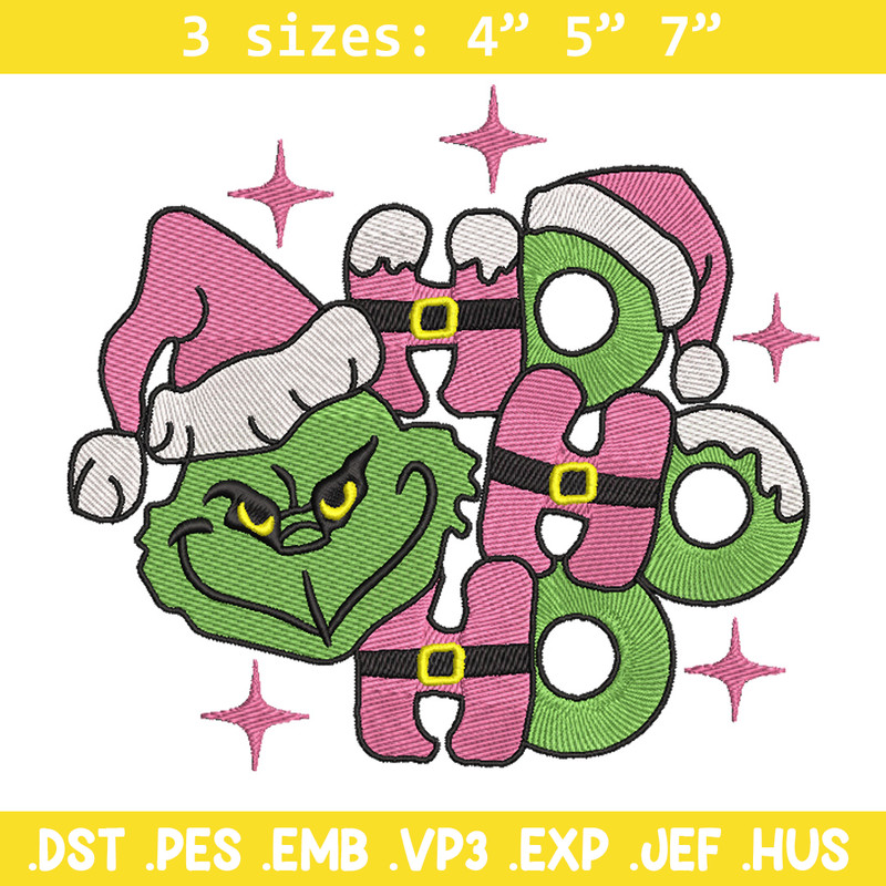 Grinch laugh embroidery design,Chrismas design, Embroidery shirt, Embroidery file, Grinch embroidery, Digital download.jpg
