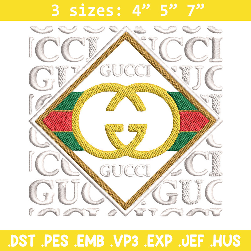 Gucci design Embroidery Design, Gucci Embroidery, Brand Embroidery, Logo shirt, Embroidery File, Digital download.jpg