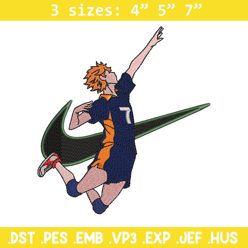 Hinata Shouyou Nike embroidery design, haykiuu embroidery, Nike design, anime design, anime shirt, Digital download.jpg