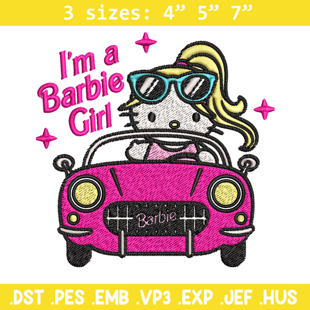 I'm a barbie girl Embroidery design, Barbie logo Embroidery, logo design, Embroidery File, logo shirt, Digital download..jpg