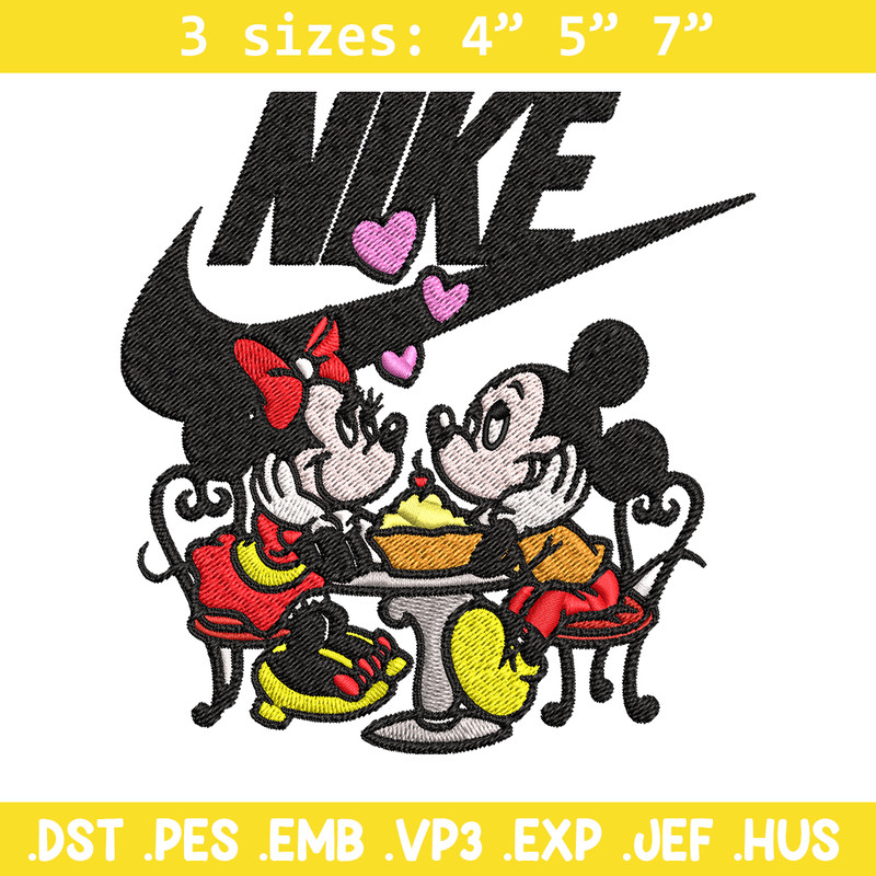 Mickey and Minnie mouse Nike Embroidery design, Disney Embroidery, Nike design, Embroidery file, Instant download..jpg
