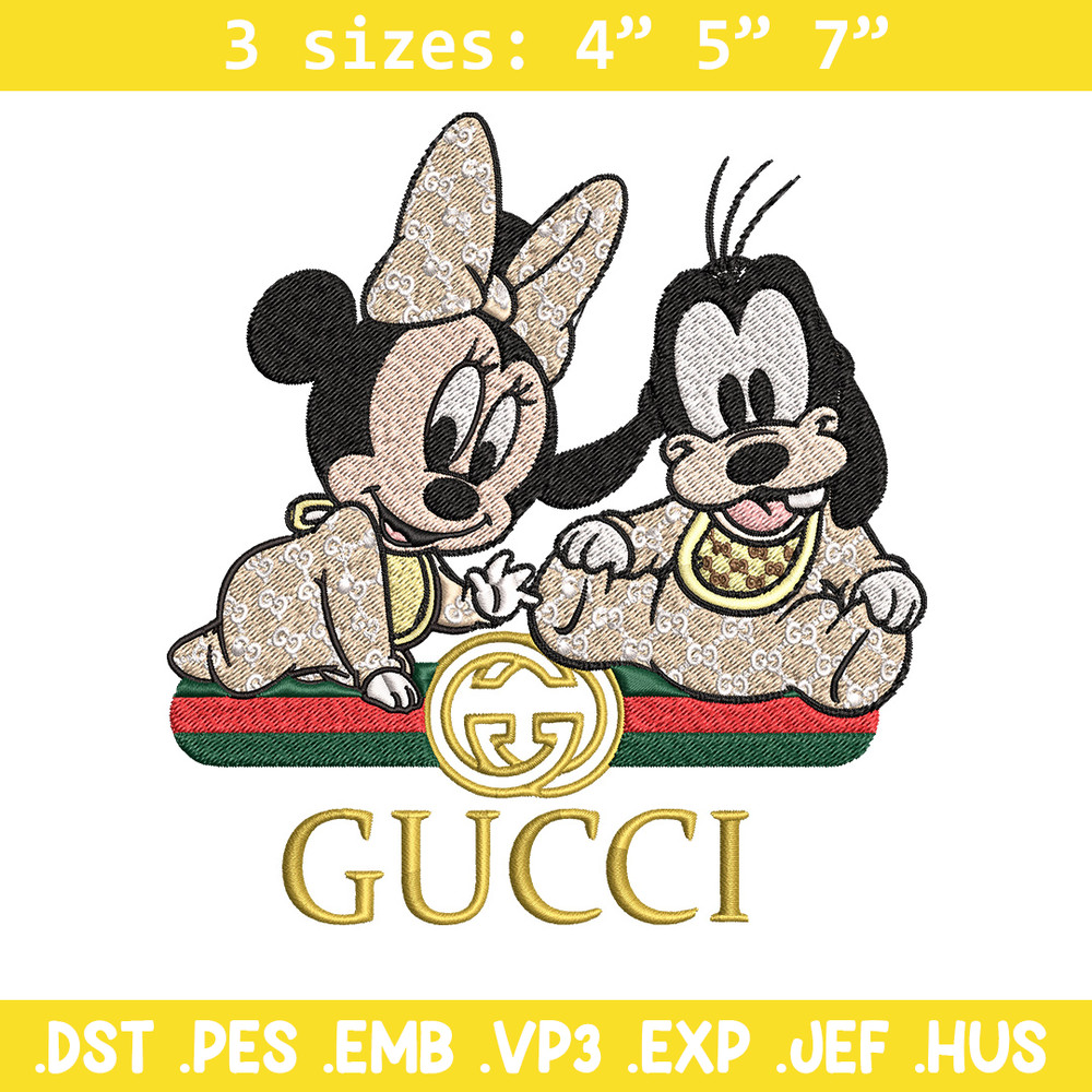 Minnie goofy baby Embroidery Design, Gucci Embroidery, Embroidery File, Logo shirt, Sport Embroidery, Digital download..jpg