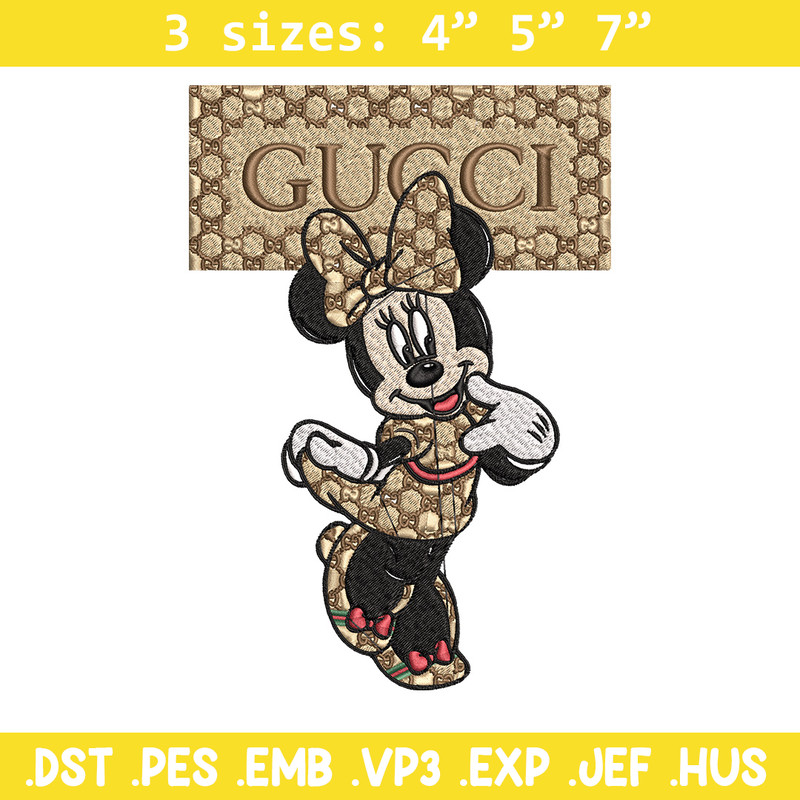 Minnie gucci Embroidery Design, Disney Embroidery, Embroidery File, Brand Embroidery, Logo shirt, Digital download.jpg