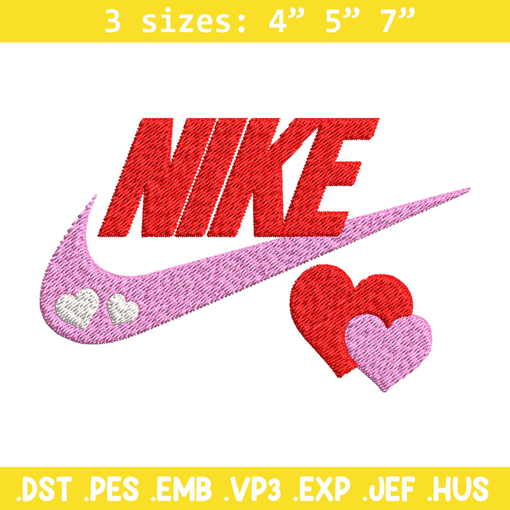 Nike pink love Embroidery Design, Brand Embroidery, Nike Embroidery, Embroidery File, Logo shirt, Digital download.jpg