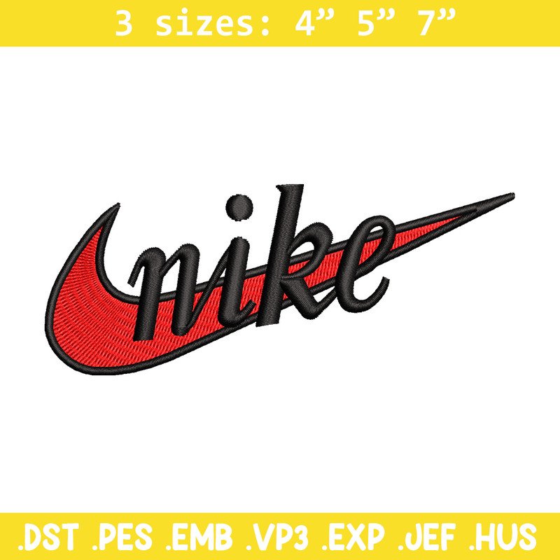 Nike red embroidery design, Nike embroidery, Nike design, Embroidery file,Embroidery shirt, Digital download.jpg