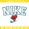 Nike red heart embroidery design, Nike embroidery, Nike design, Embroidery shirt, Embroidery file,Digital download.jpg