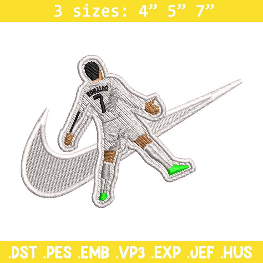 Nike ronaldo embroidery design, Ronaldo embroidery, Nike design, Embroidery shirt, Embroidery file, Digital download.jpg