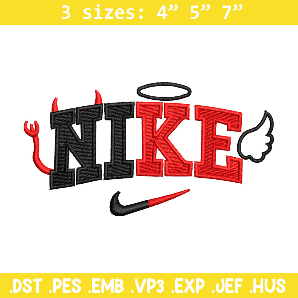 Nike x evil embroidery design, Evil embroidery, Nike design, Embroidery shirt, Embroidery file, Digital download.jpg
