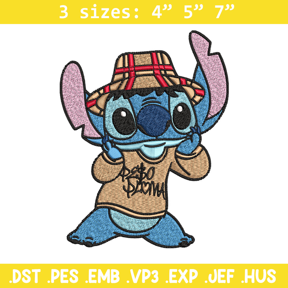 Stitch Peso Pluma Embroidery design, Peso Pluma Stitch Embroidery, cartoon design, Embroidery File, Digital download..jpg