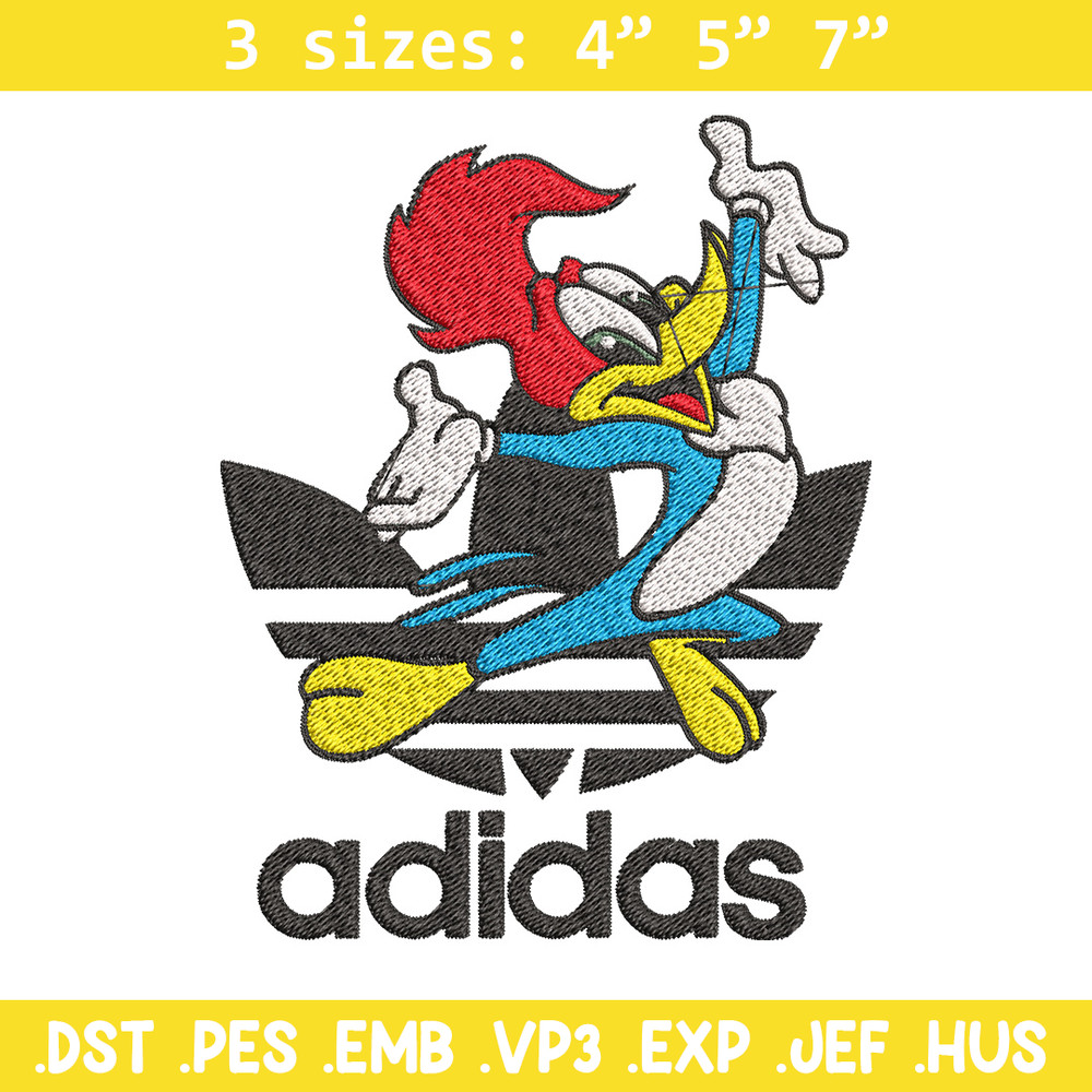 Woody cartoon Embroidery Design, Adidas Embroidery, Embroidery File, Brand Embroidery, Logo shirt, Digital download.jpg