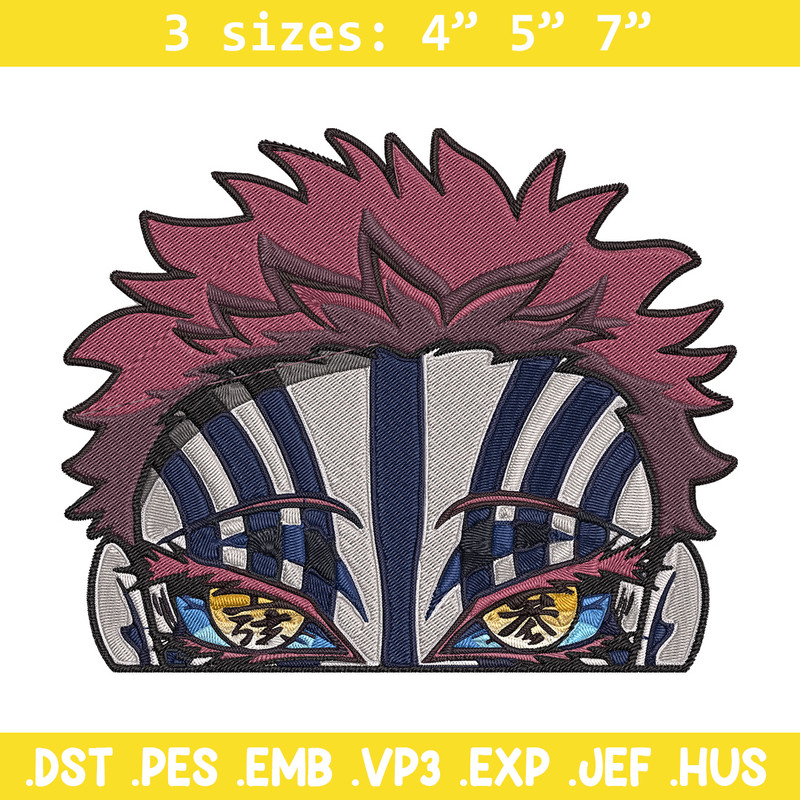 Akaza Embroidery Design, Demon slayer Embroidery, Embroidery File, Anime Embroidery, Anime shirt, Digital download.jpg
