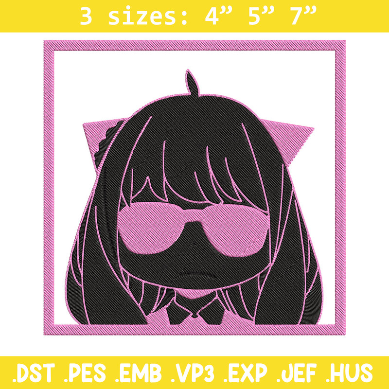Anya box Embroidery Design, Spy x family Embroidery, Embroidery File, Anime Embroidery, Anime shirt, Digital download.jpg
