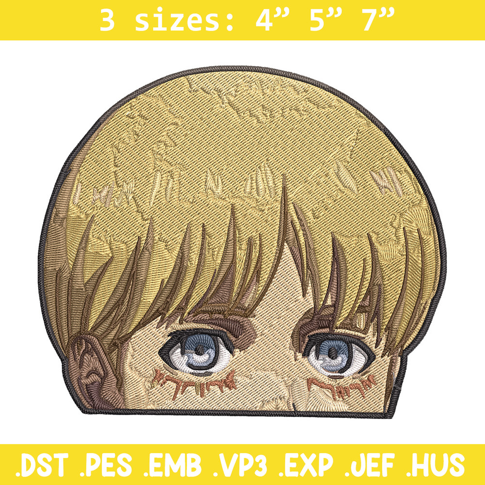 Armin Peeker Embroidery Design, Aot Embroidery, Embroidery File, Anime Embroidery, Anime shirt, Digital download..jpg