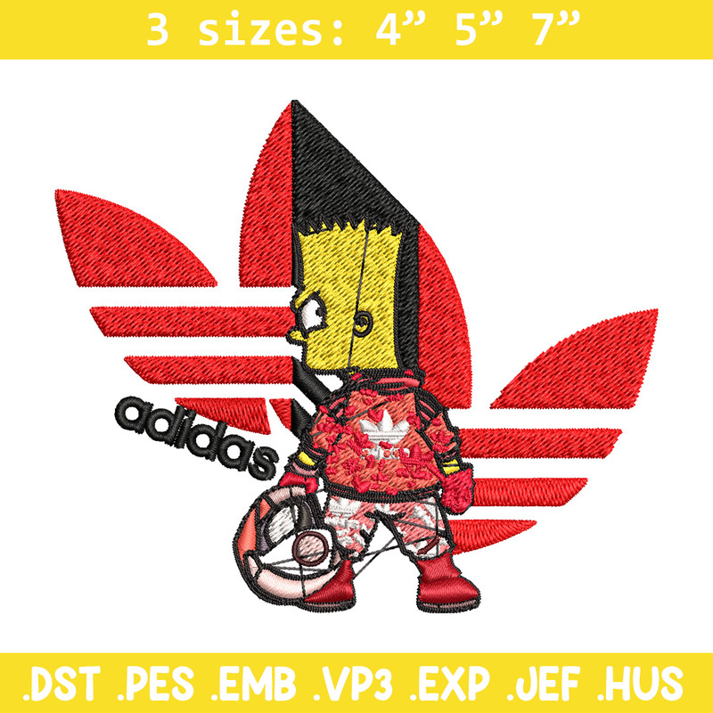 Bart racer adidas Embroidery Design, Adidas Embroidery, Brand Embroidery, Embroidery File, Logo shirt, Digital download.jpg