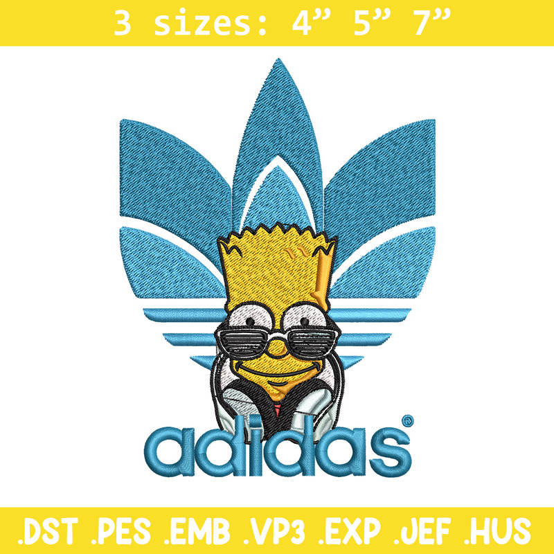 Bart simpson adidas Embroidery Design,Adidas Embroidery, Brand Embroidery, Embroidery File, Logo shirt, Digital download.jpg