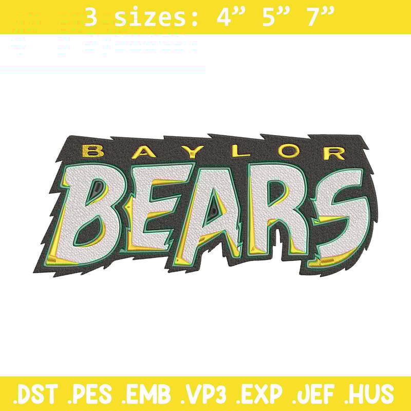 Baylor Bears Logo embroidery design, NCAA embroidery, Sport embroidery, logo sport embroidery,Embroidery design..jpg