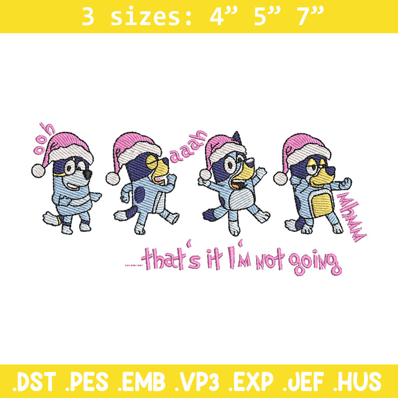 Bluey dance embroidery design, Bluey embroidery, Chrismas design, Embroidery file, Embroidery shirt,Digital download.jpg