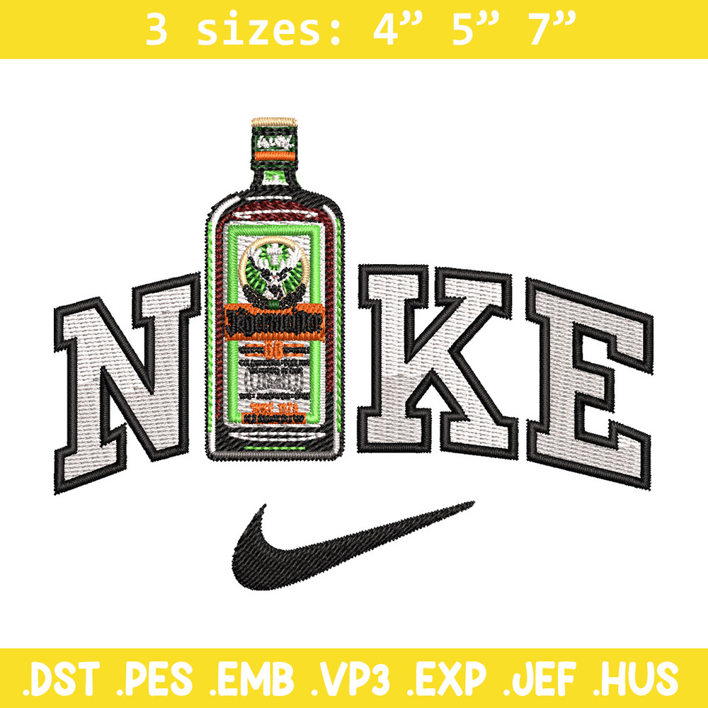 Bottle x nike logo embroidery design, Nike embroidery, Embroidery file, Embroidery shirt, Nike design, Digital download.jpg