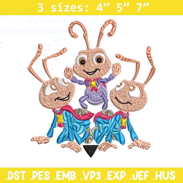 Bug's Life logo Embroidery design, Bug's Life logo Embroidery, cartoon design, Embroidery File, Digital download..jpg