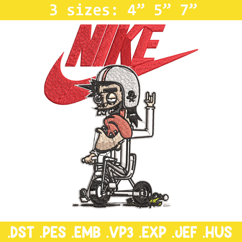 Cartoon Nike Embroidery design, Cartoon funny Embroidery, Nike design, Embroidery file, logo shirt, Instant download..jpg