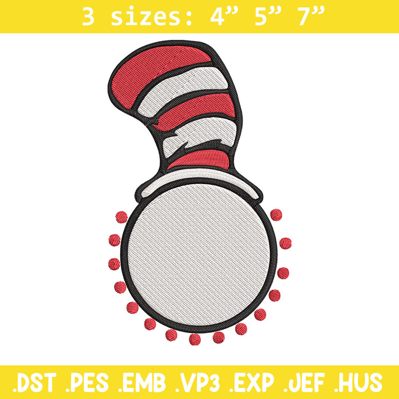 Cat In The Hat Embroidery Design, Cat In The Hat Embroidery, Embroidery File, logo shirt, Digital download..jpg