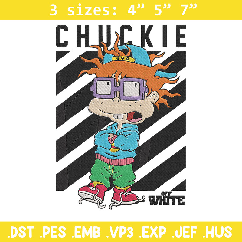 Chuckie Finster Embroidery Design, Rugrats Embroidery, Embroidery File, Anime Embroidery, Anime shirt,Digital download..jpg