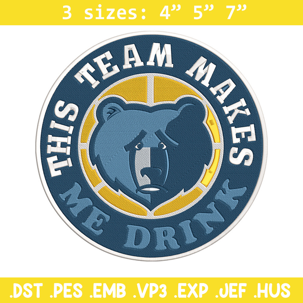 Memphis Grizzlies design embroidery design, NBA embroidery,Sport embroidery, Embroidery design,Logo sport embroidery.jpg