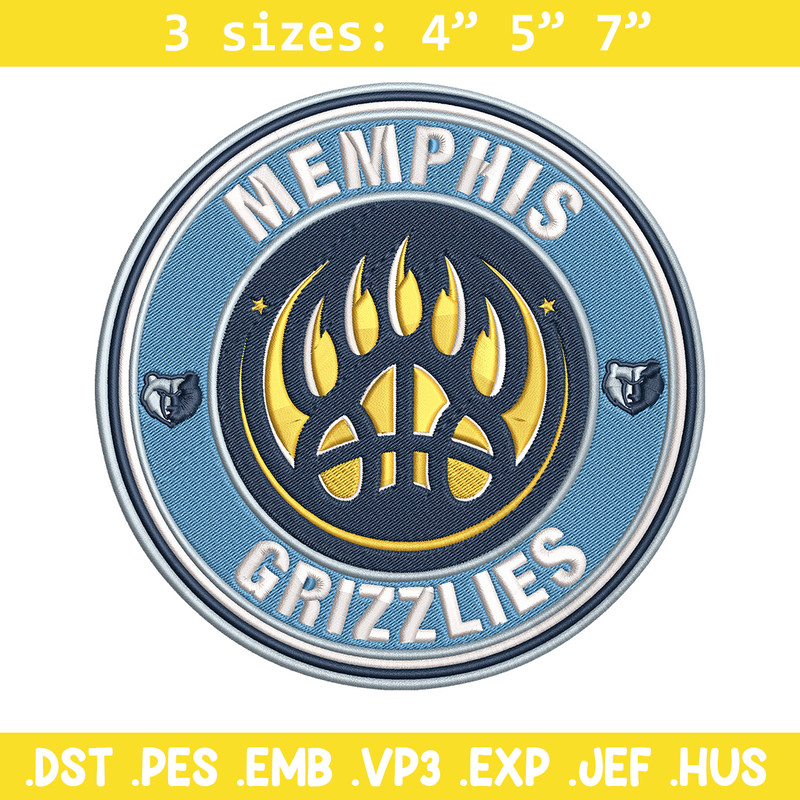 Memphis Grizzlies logo embroidery design, NBA embroidery,Sport embroidery,Embroidery design, Logo sport embroidery.jpg