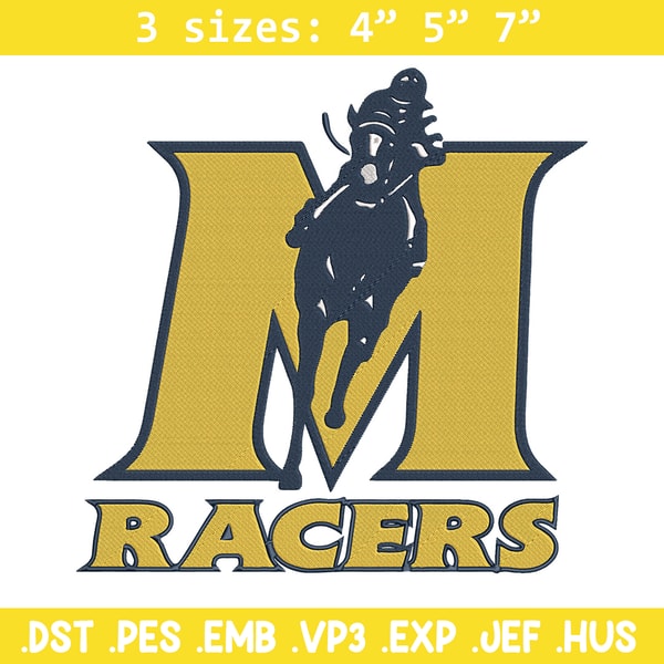 Murray State Racers logo embroidery design, NCAA embroidery, Sport embroidery,Embroidery design,Logo sport embroidery.jpg
