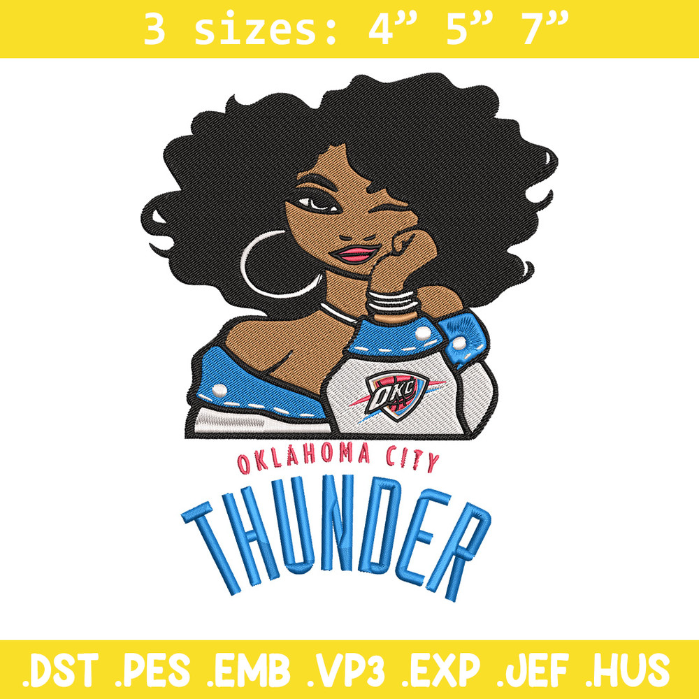Oklahoma Thunder girl embroidery design, NBA embroidery, Sport embroidery, Embroidery design, Logo sport embroidery.jpg