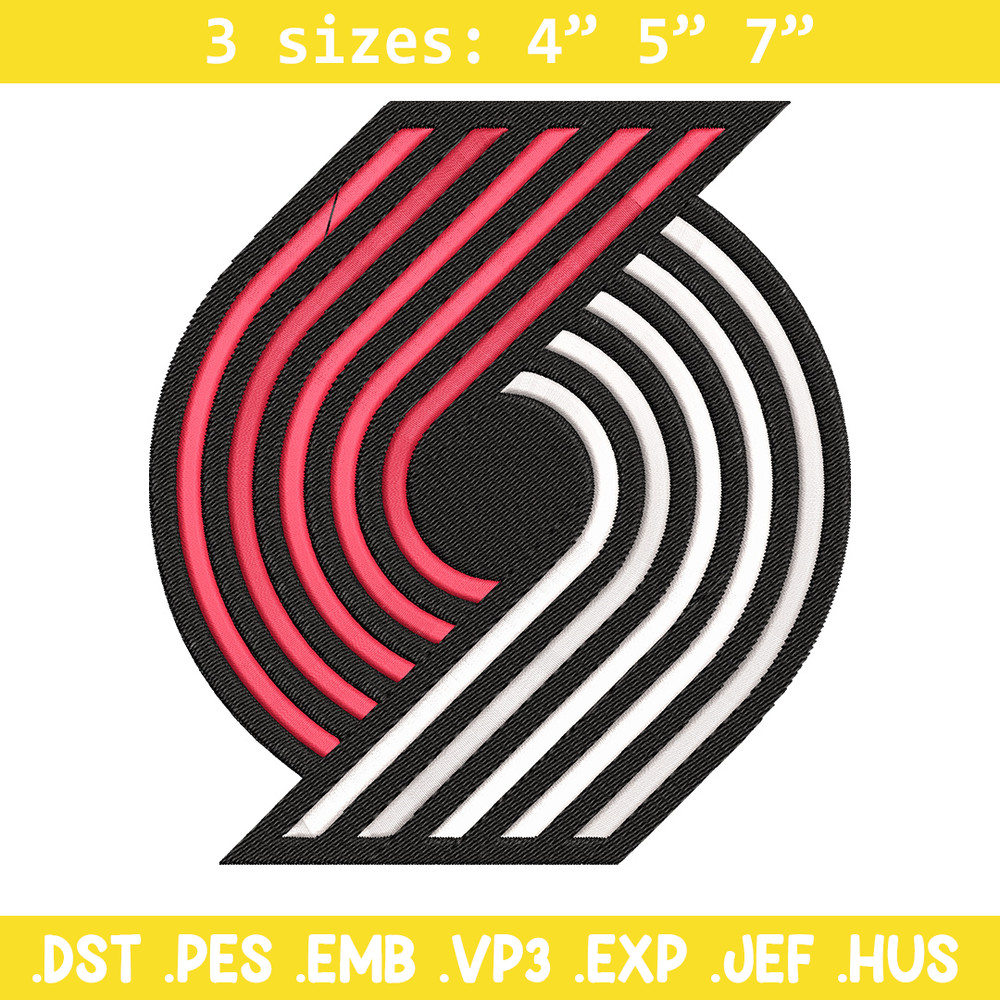 Portland Trail Blazers logo embroidery design,NBA embroidery, Sport embroidery, Embroidery design,Logo sport embroidery.jpg