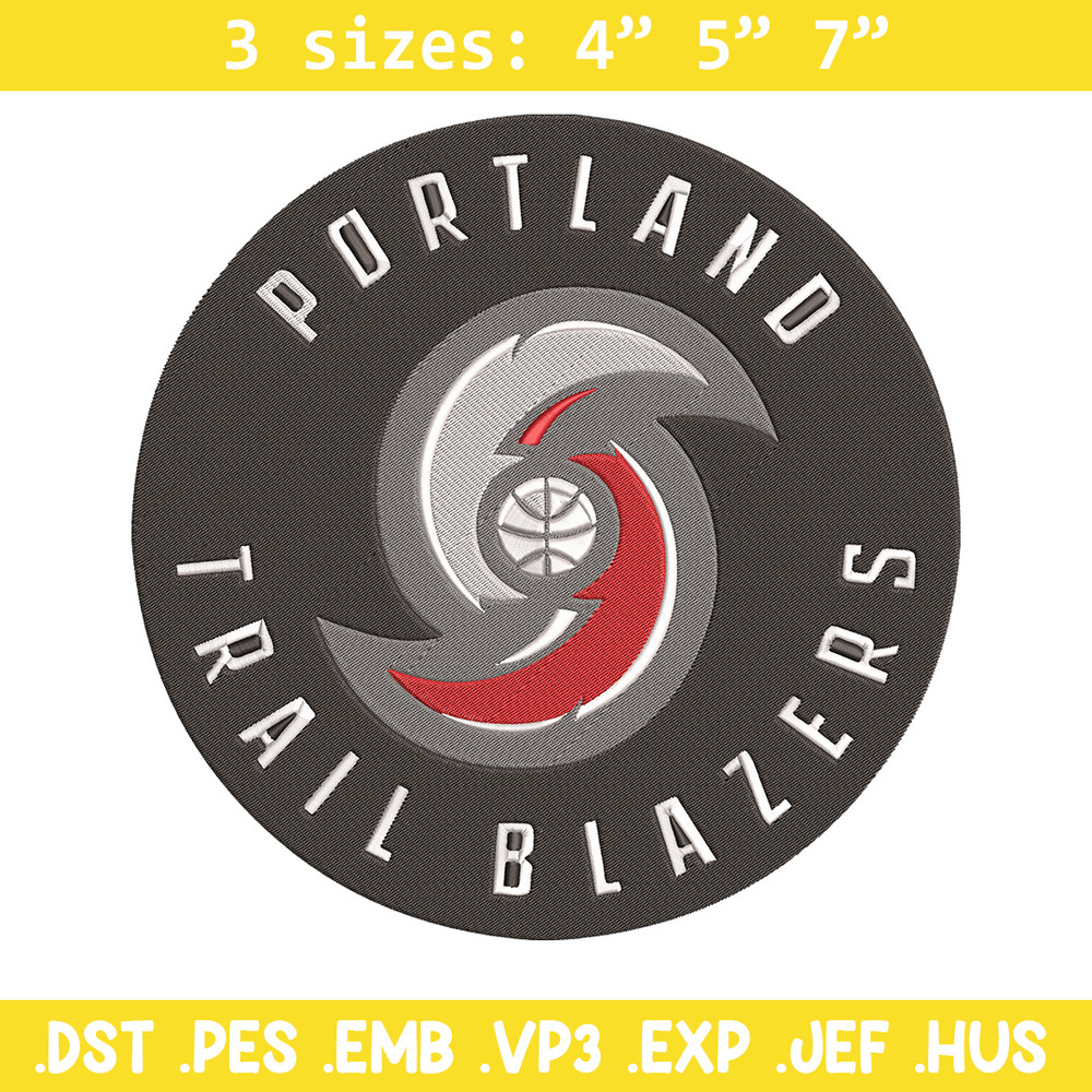 Portland Trail Blazers Logo embroidery design,NBA embroidery,Sport embroidery , Embroidery design, Logo sport embroidery.jpg