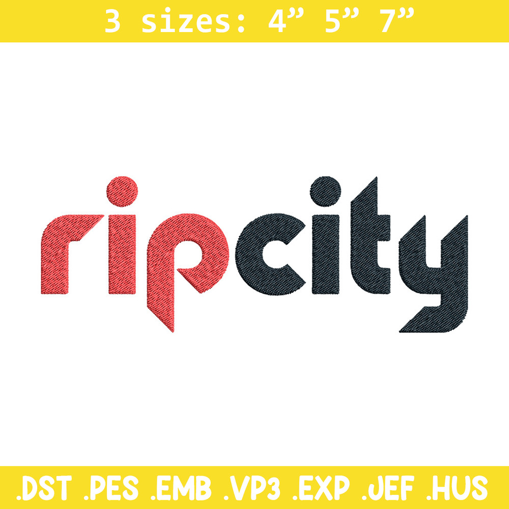 Portland Trail Blazres logo embroidery design,NBA embroidery, Sport embroidery, Embroidery design,Logo sport embroidery.jpg