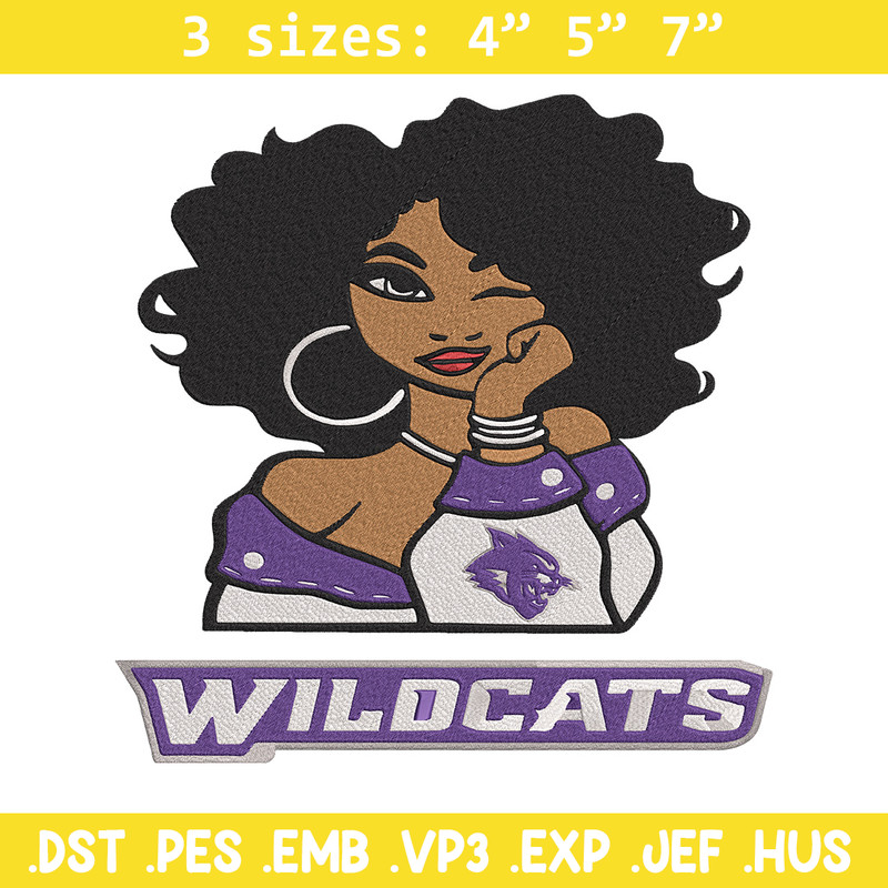 Stephen F. Austin girl embroidery design, NCAA embroidery, Embroidery design, Logo sport embroidery,Sport embroidery.jpg