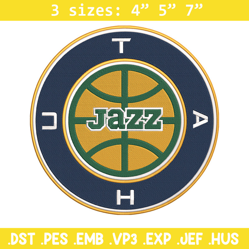 Utah Jazz logo embroidery design, NBA embroidery, Sport embroidery,Embroidery design,Logo sport embroidery.jpg
