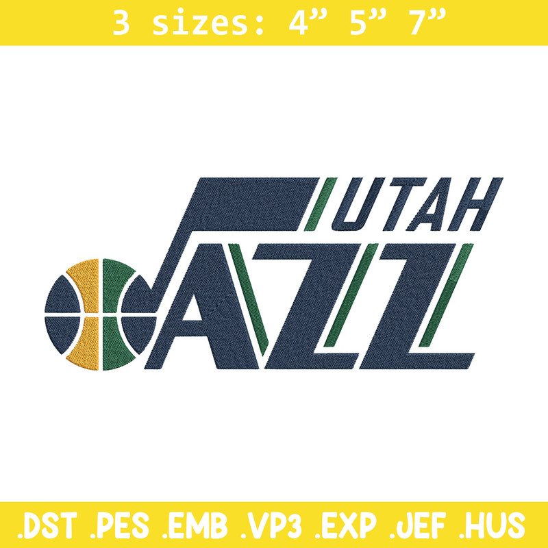 Utah Jazz logo embroidery design,NBA embroidery,Sport embroidery, Embroidery design, Logo sport embroidery..jpg