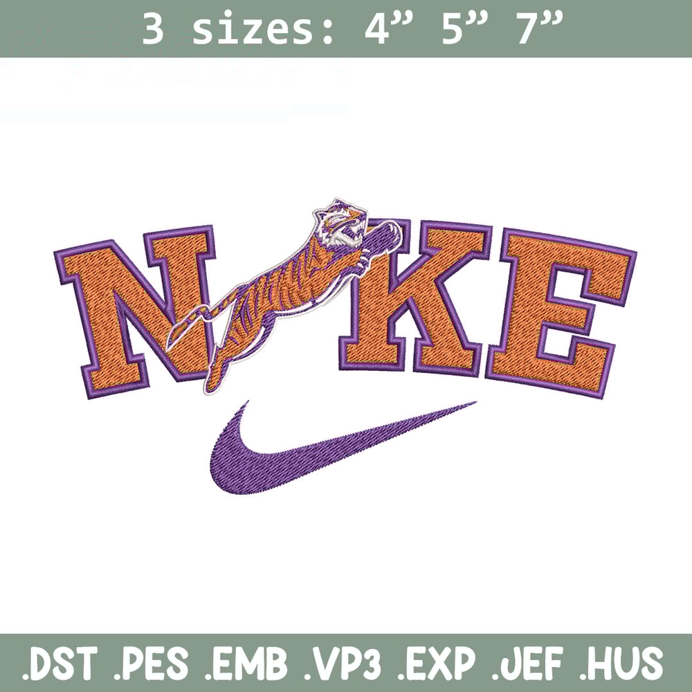 Edward Waters Tigers embroidery design, Sport embroidery, Nike design, Embroidery file,Embroidery shirt,Digital download.jpg